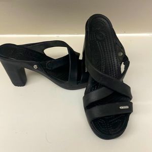 Crocs Black Heels